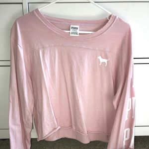 Victoria’s Secret pink cropped shirt!